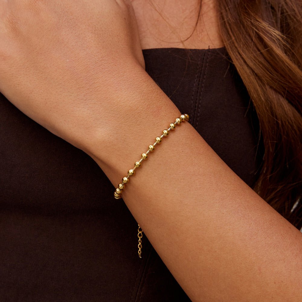 Gold Lulu Perlenarmband Alma