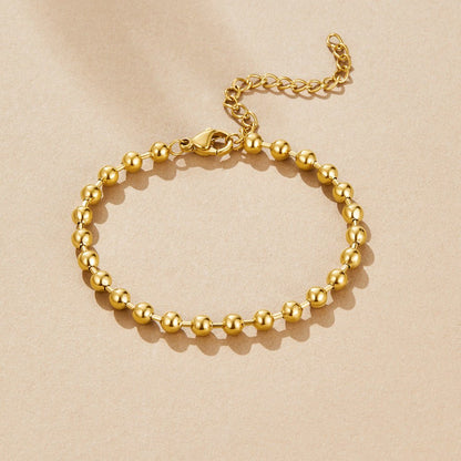 Gold Lulu Perlenarmband Alma