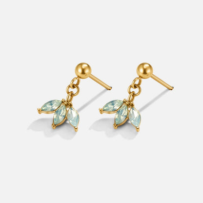 Gold Marquise BlüTen Tropfen Ohrringe Alma