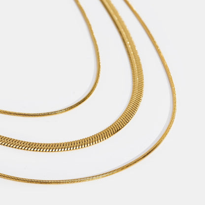 Gold Multi-Mehrlagige Ketten Halskette Alma