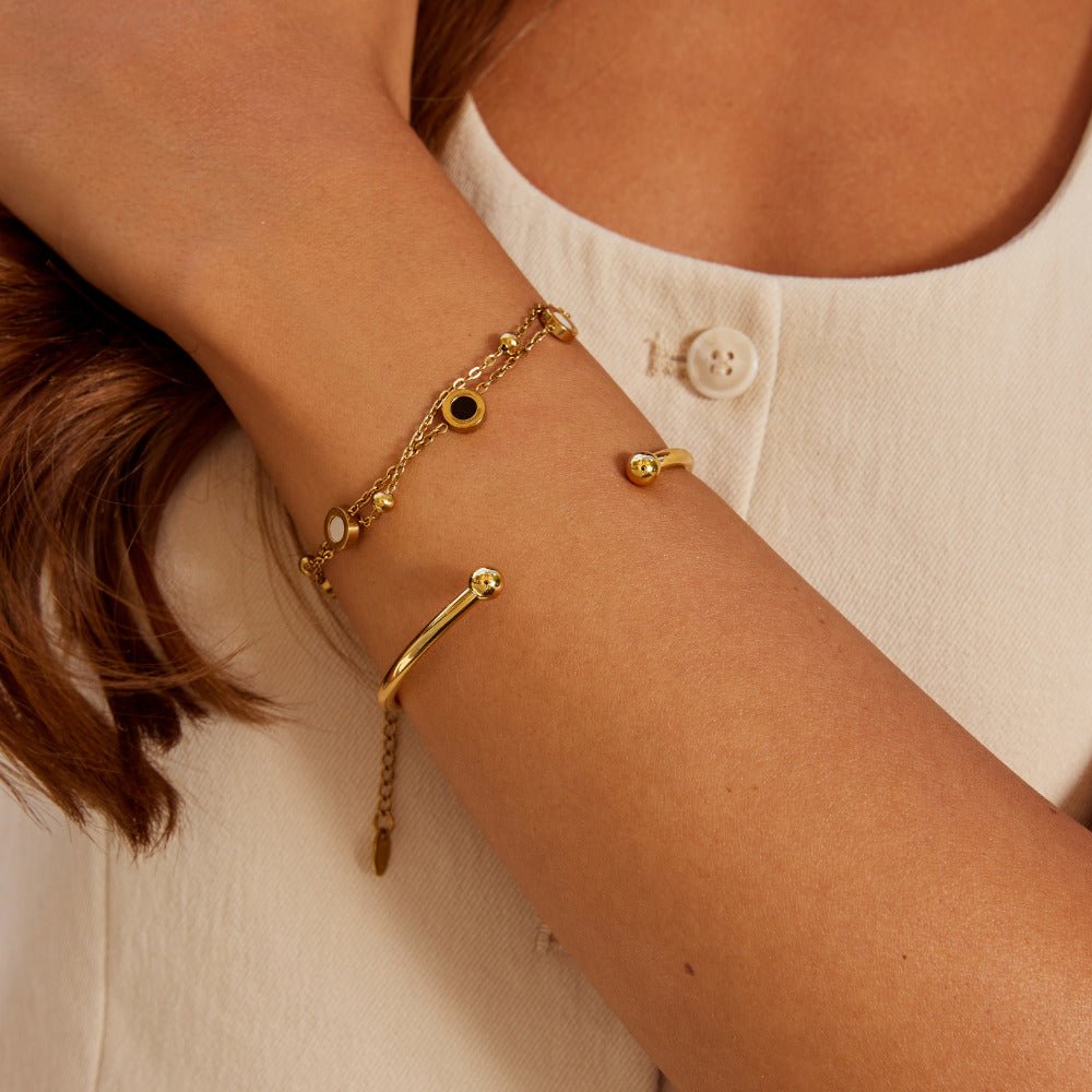 Gold Penelope Armreif Alma