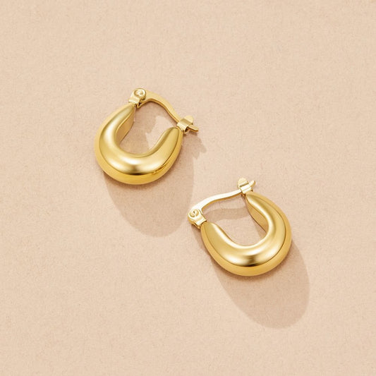 Gold Serenity Creolen Ohrringe Alma