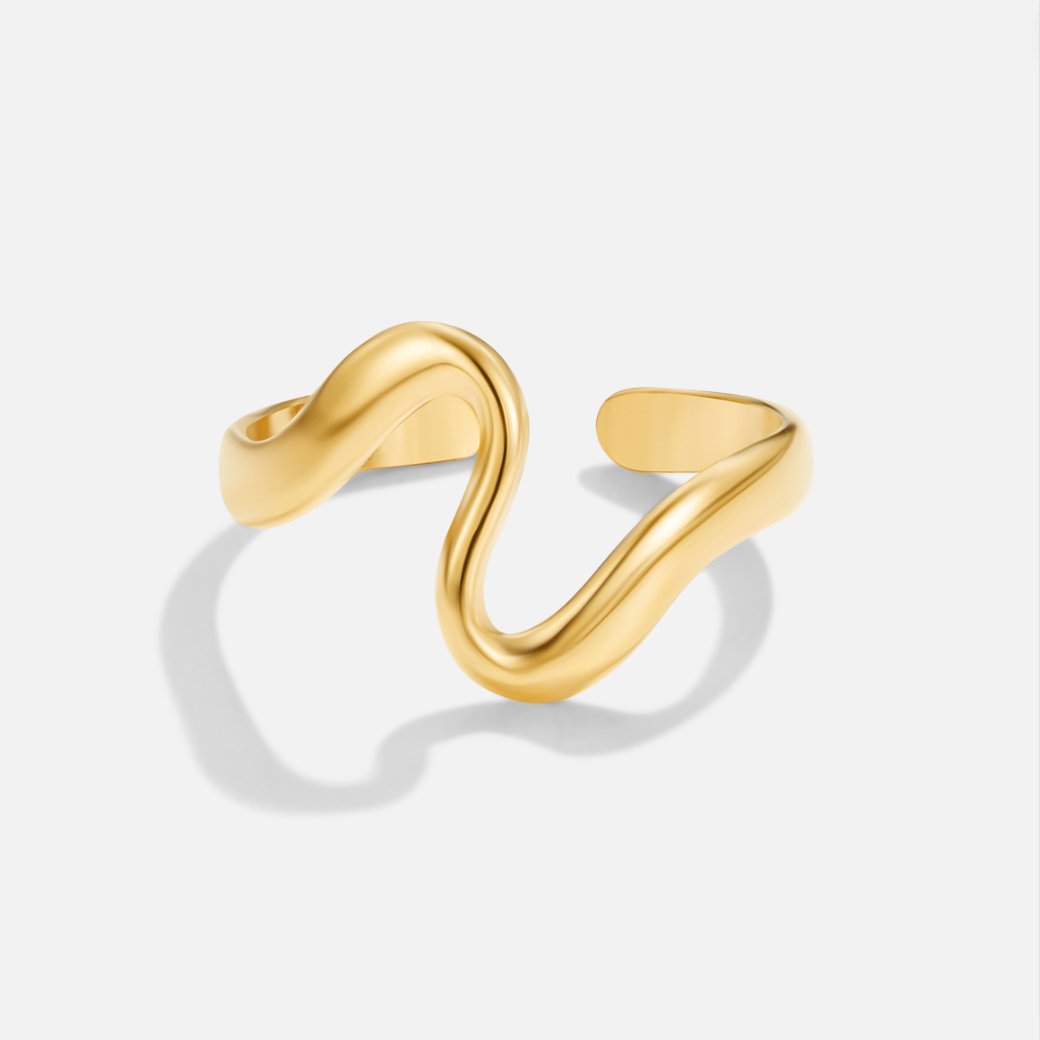 Gold Welle Ring Alma