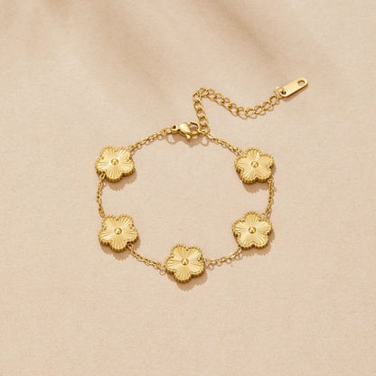 Golden Klee Armband Alma