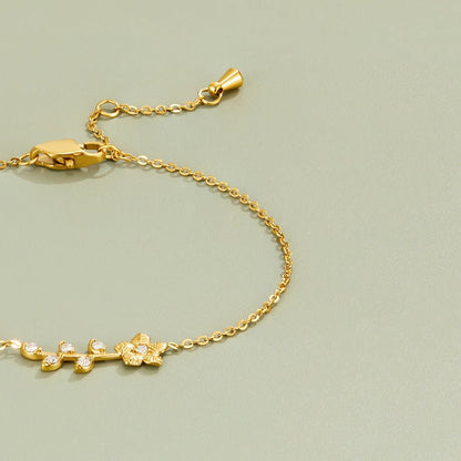 Golden Kristall Vine Armband Alma