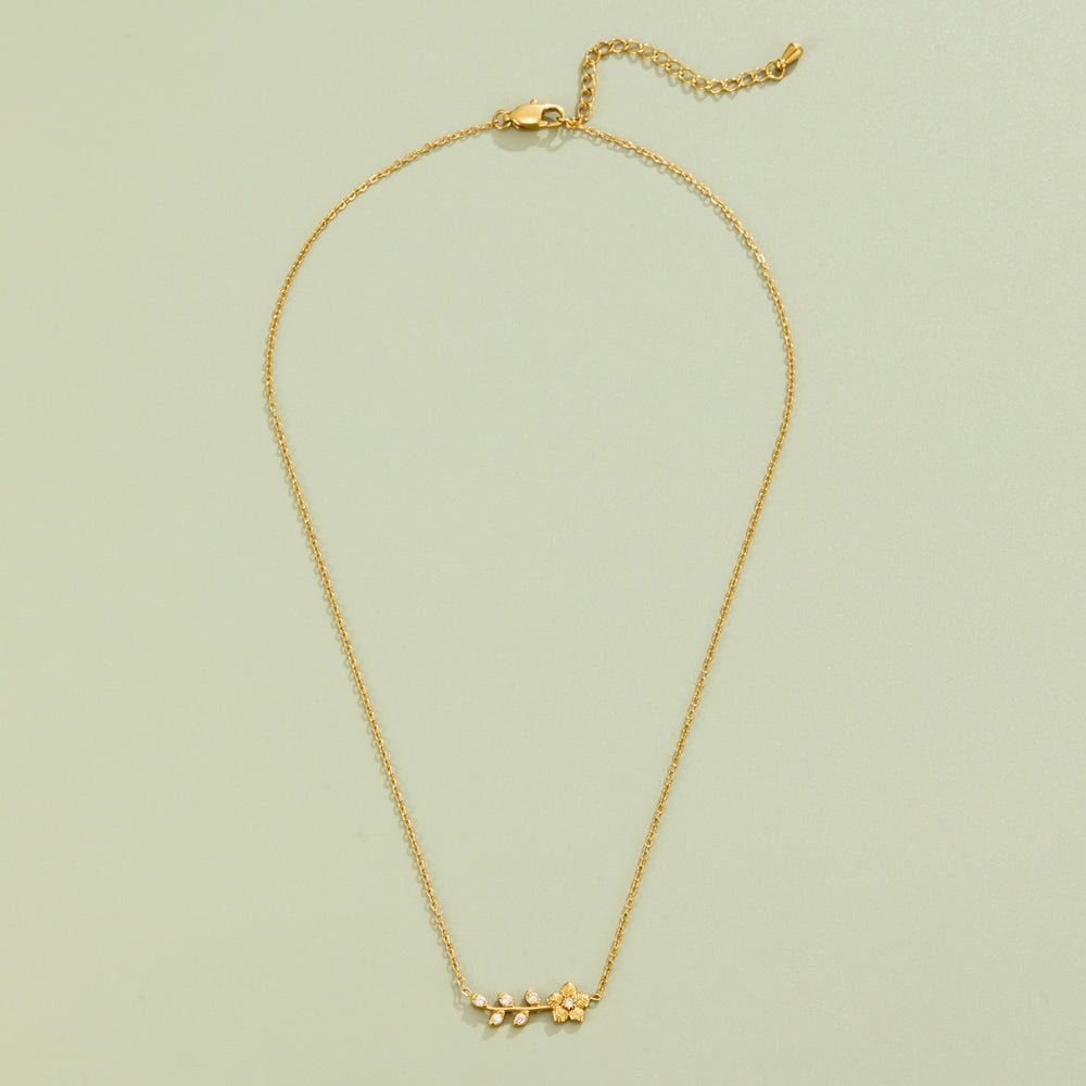 Golden Kristall Vine Halskette Alma