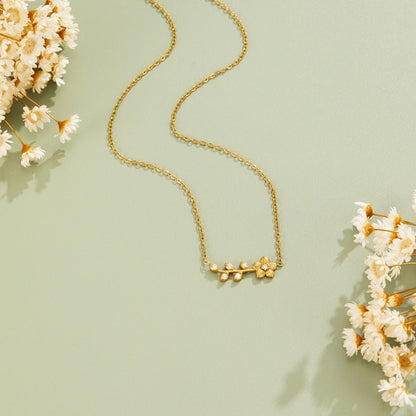 Golden Kristall Vine Halskette Alma