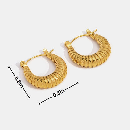 Golden Mia Croissant Creolen Ohrringe Alma
