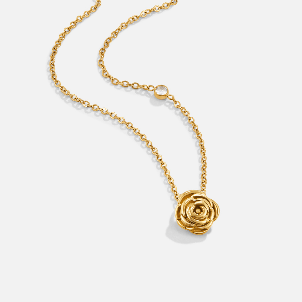 Golden Rose Pendant Halskette Alma