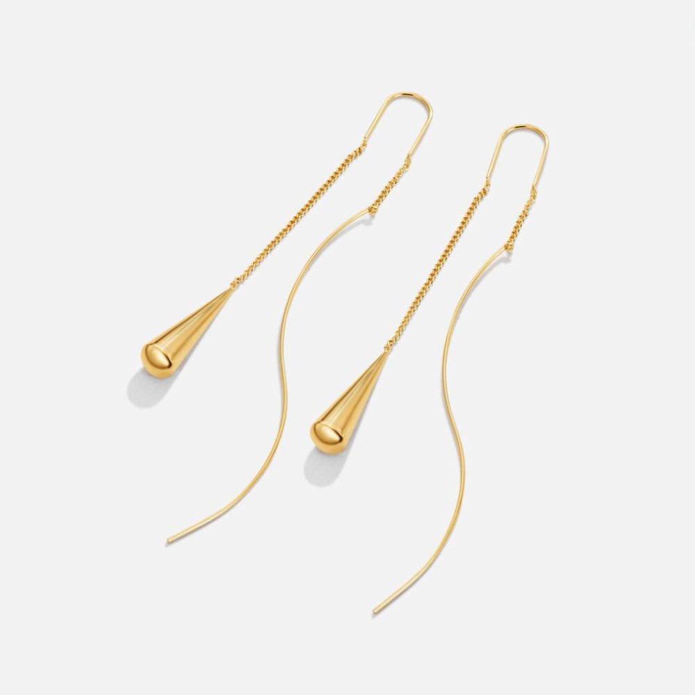 Golden Teardrop Tassel Ohrringe Alma