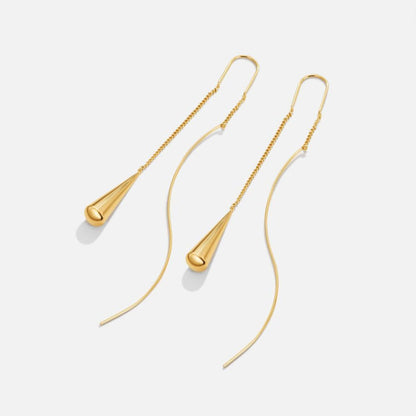 Golden Teardrop Tassel Ohrringe Alma