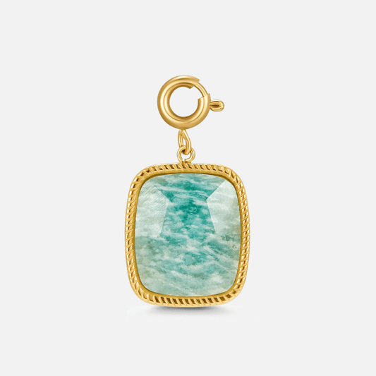 Green Amazonite Stein AnhäNger Alma
