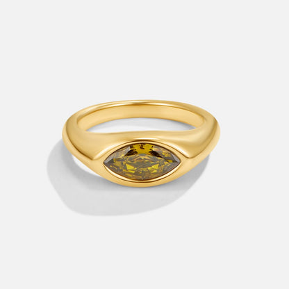 Green Arizona Kristall Ring Alma