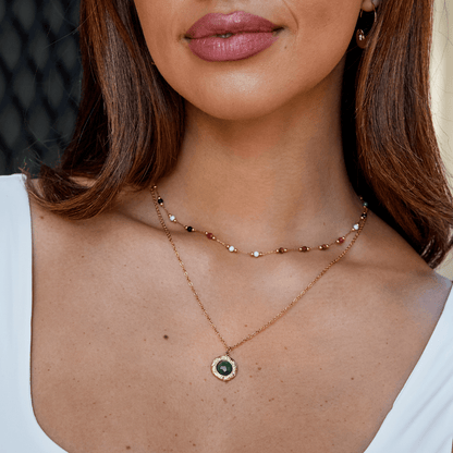 Green Aventurine MüNz Halskette Alma