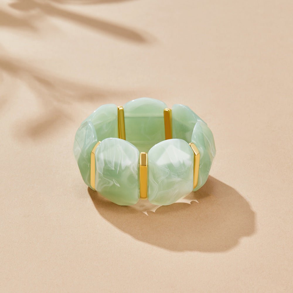 Green Aventurine Elastic Armband Alma
