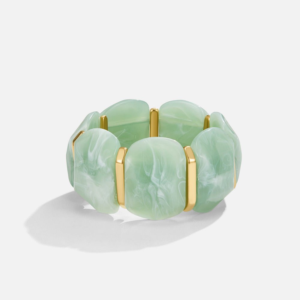 Green Aventurine Elastic Armband Alma