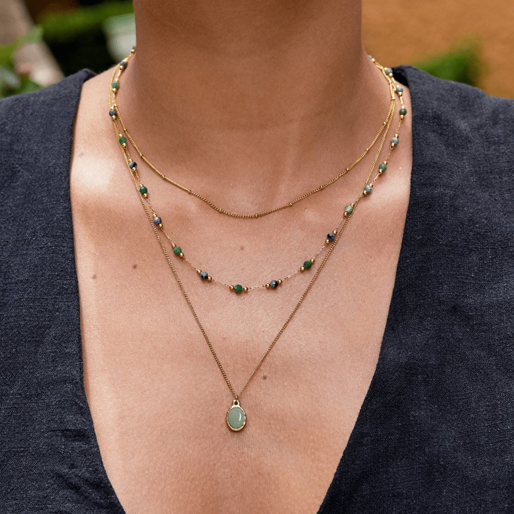 Green Aventurine Pendant Halskette Alma