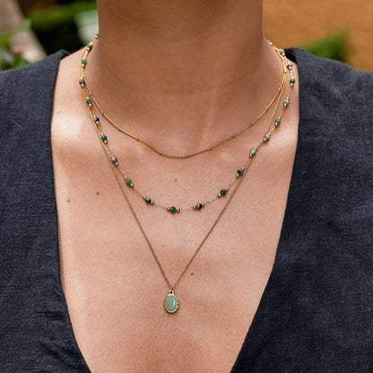 Green Aventurine Pendant Halskette Alma