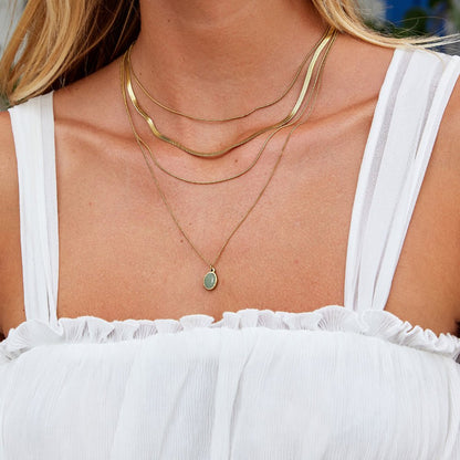 Green Aventurine Pendant Halskette Alma