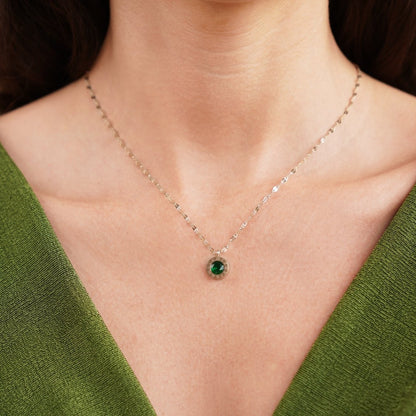 Green Kristall Athena Halskette Alma