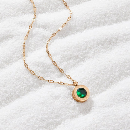 Green Kristall Athena Halskette Alma