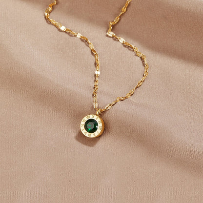 Green Kristall Athena Halskette Alma