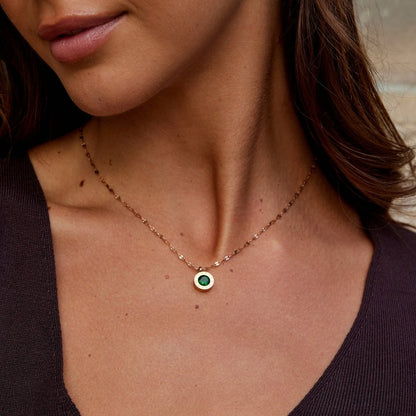 Green Kristall Athena Halskette Alma
