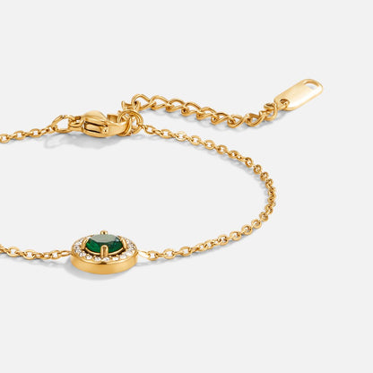 Green Smaragd Kristall Armband Alma
