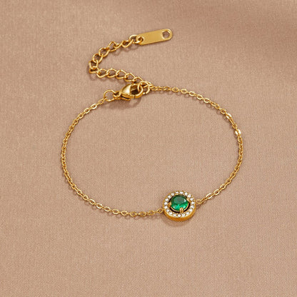 Green Smaragd Kristall Armband Alma