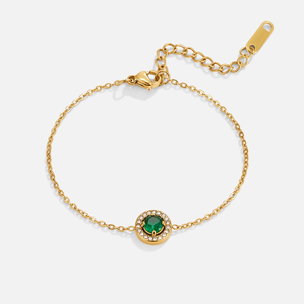 Green Smaragd Kristall Armband Alma