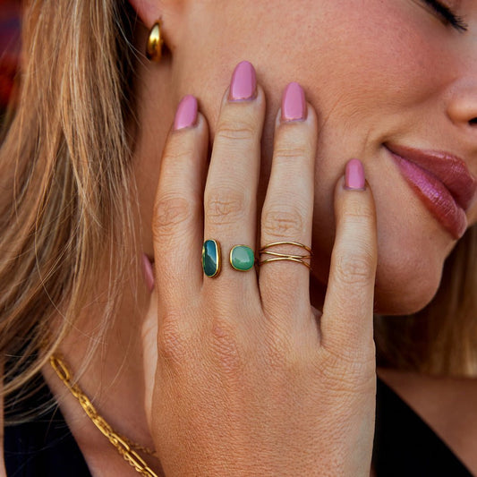 Green Willow Wrap Ring Alma