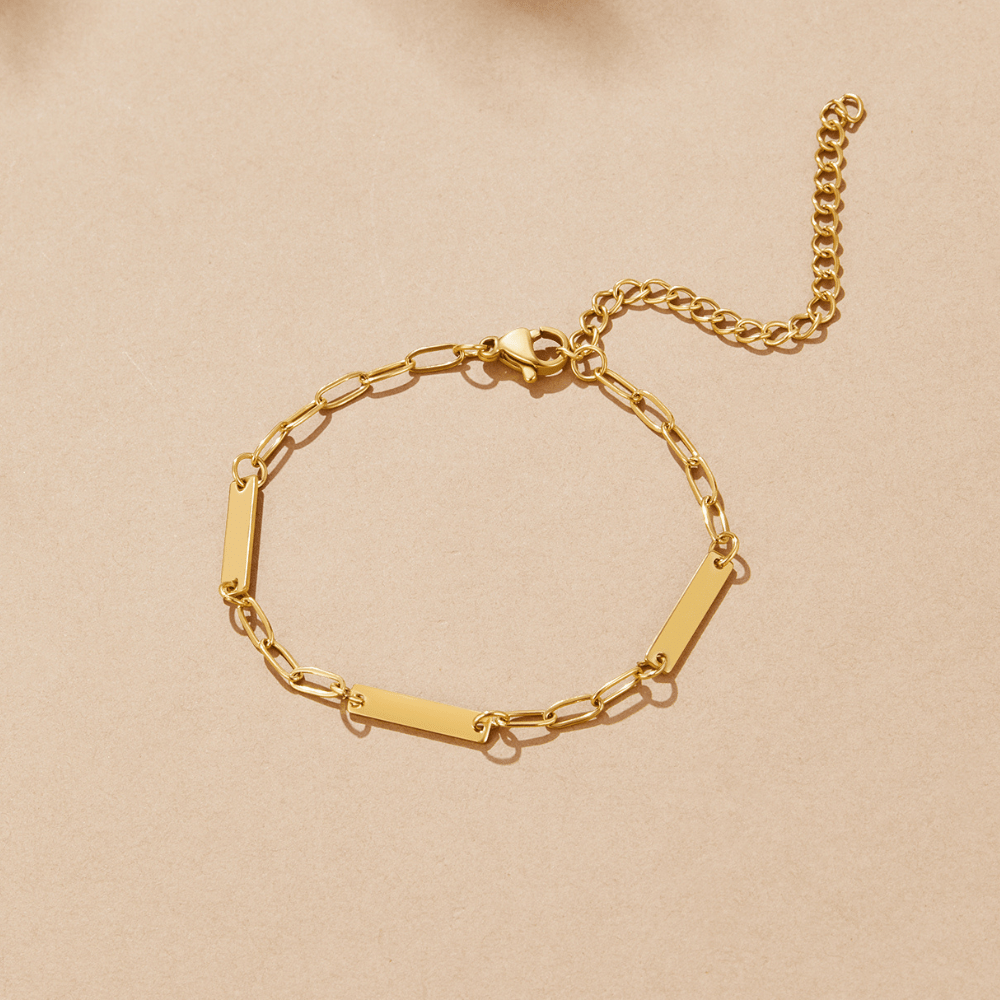 Hailey Gold Ketten Armband Alma
