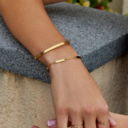 Hailey Gold Ketten Armband Alma