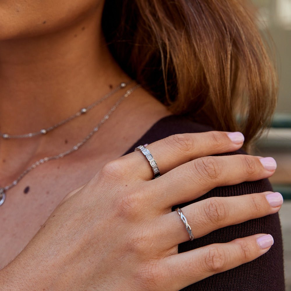 Hera Silber Kristall Ring Alma