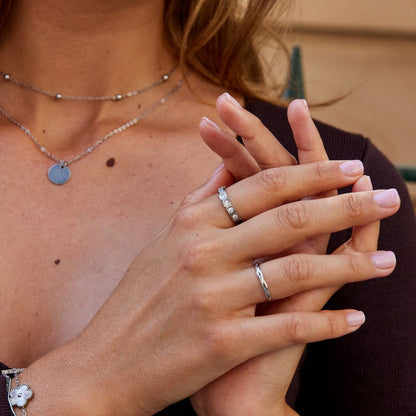 Hera Silber Kristall Ring Alma
