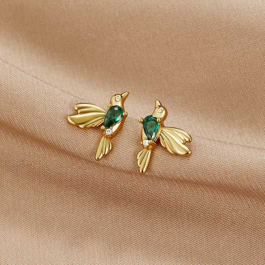 Hummingbird Stecker Ohrringe Alma