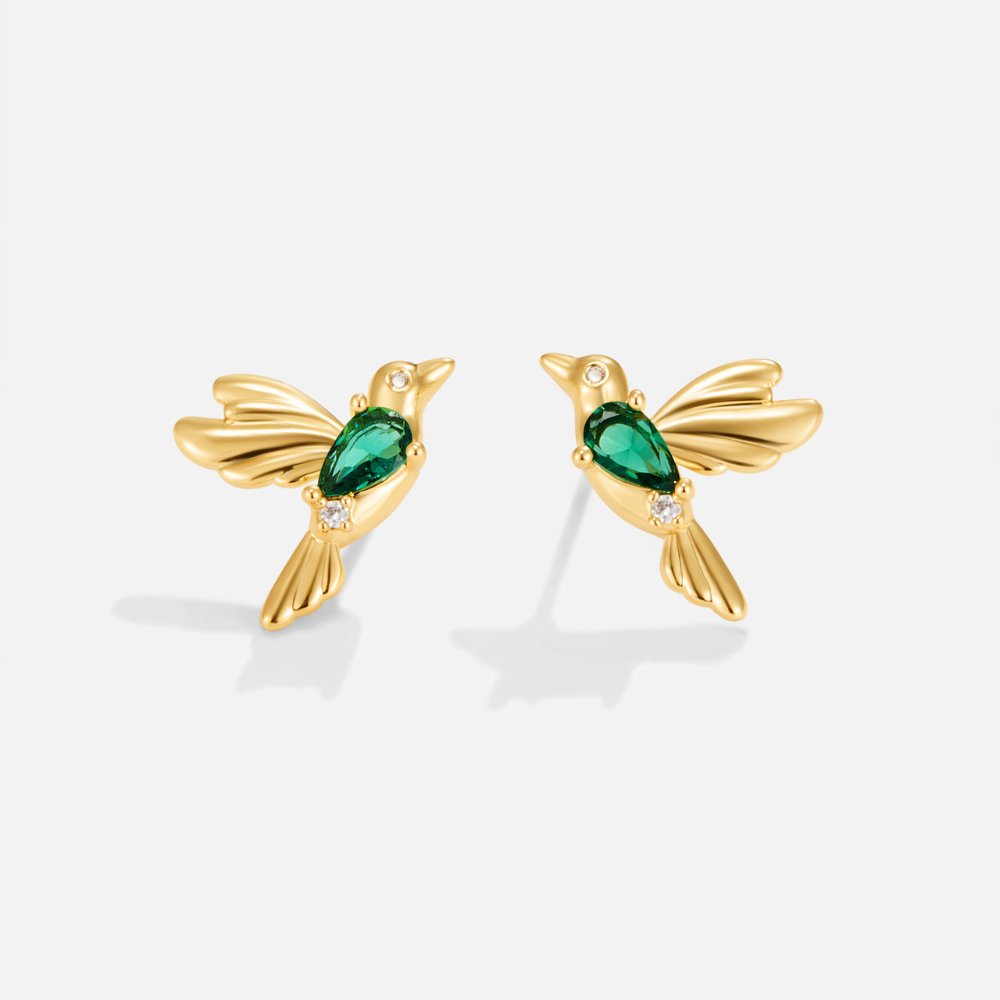 Hummingbird Stecker Ohrringe Alma
