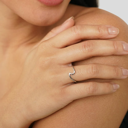 Imari Silber Welle Ring Alma