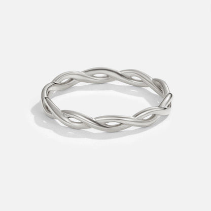 Unendlichkeits 18K Silber Twist Ring Alma