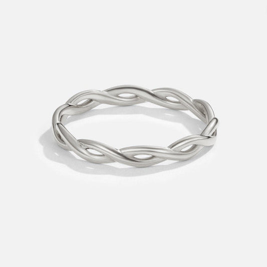 Unendlichkeits 18K Silber Twist Ring Alma