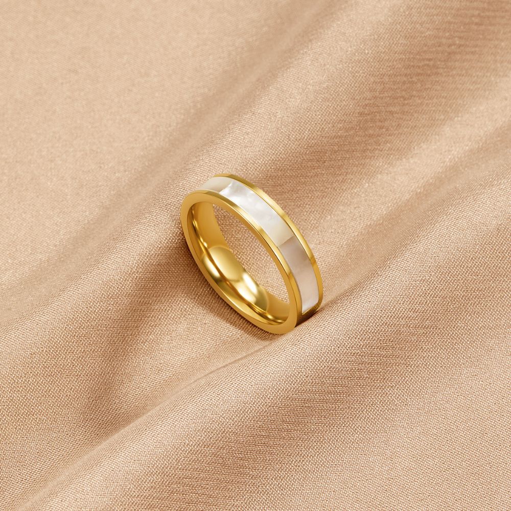 Ivory Perlen Goldring Alma