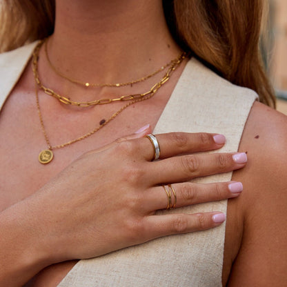 Ivory Perlen Goldring Alma
