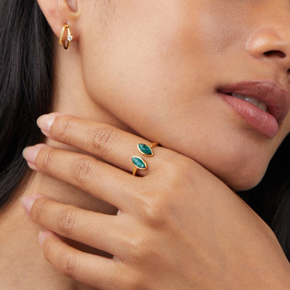 Jade Green Wrap Ring Alma