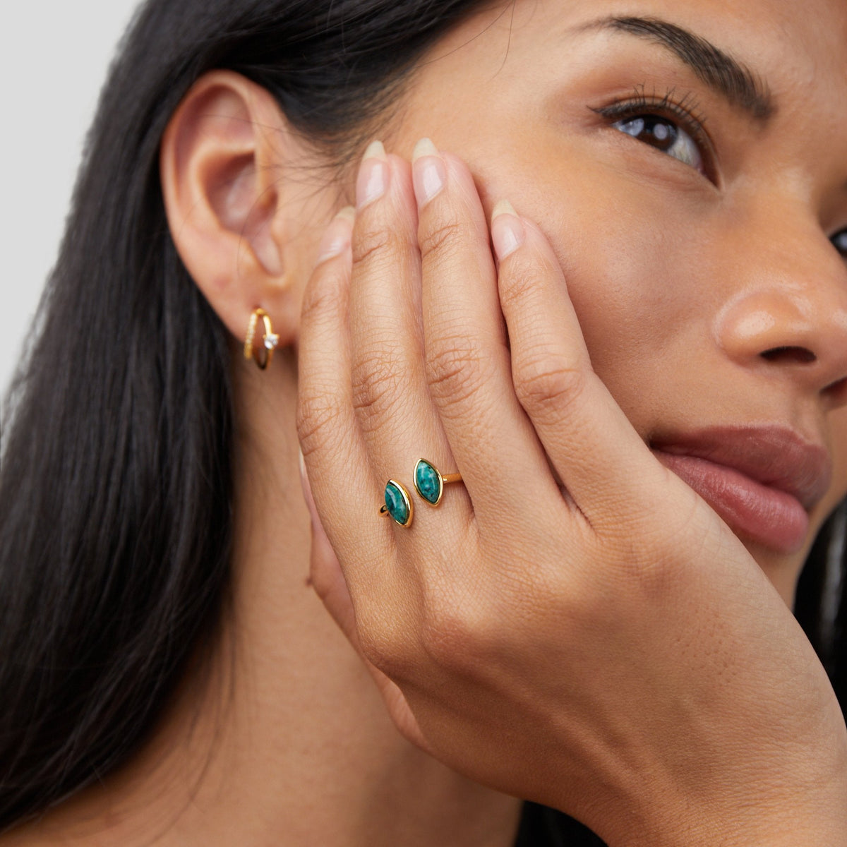 Jade Green Wrap Ring Alma