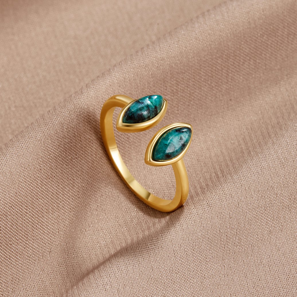 Jade Green Wrap Ring Alma