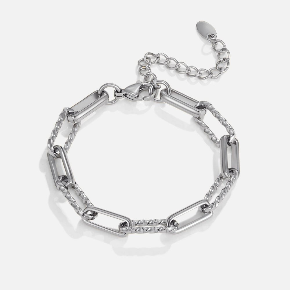 Jihan Chunky Silber Ketten Armband Alma