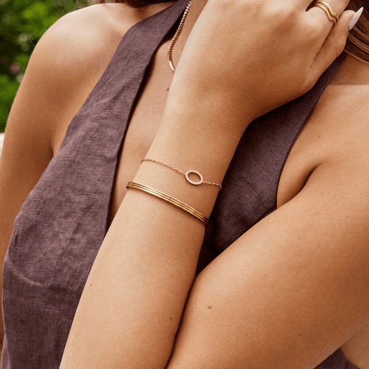 Kaia Round Kristall Armband Alma