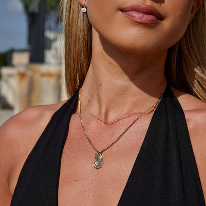 Kiya Gold Pendant Halskette Alma
