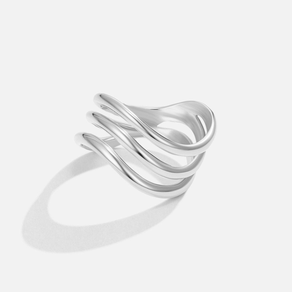 Kiya Mehrlagige Silber Ring Alma