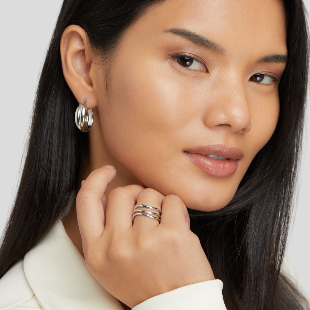 Kiya Mehrlagige Silber Ring Alma
